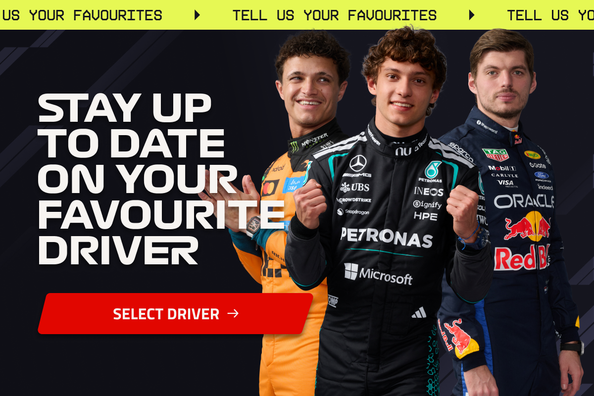 Stay up to date on your favourite driver