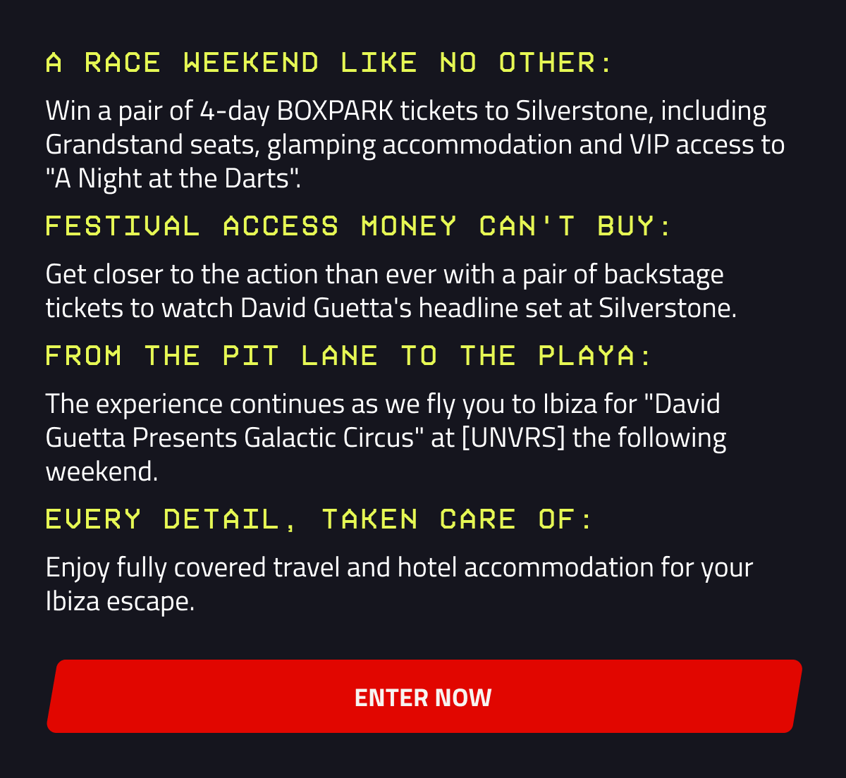 Race weekend like no other