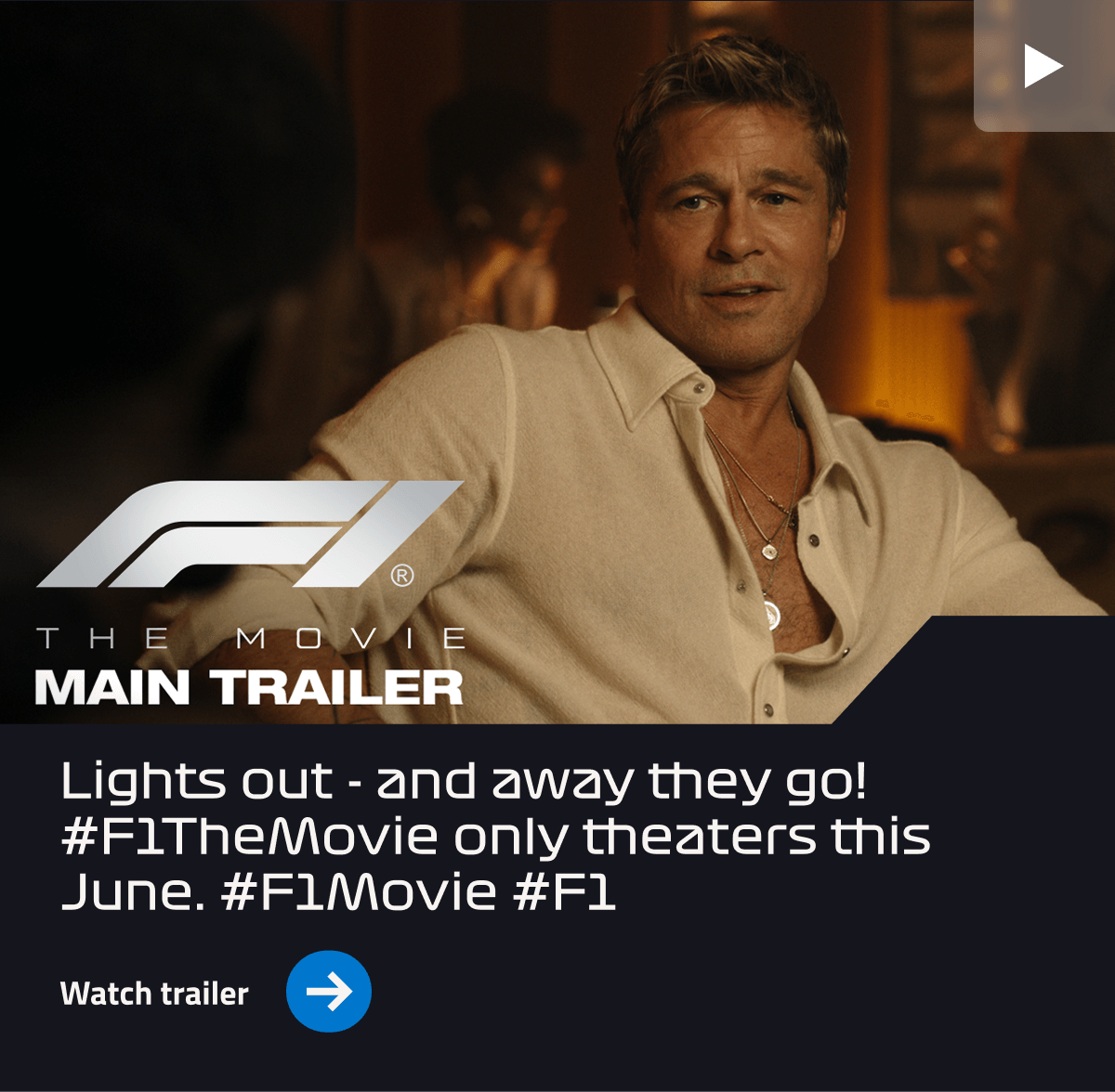 F1 THE MOVIE MAIN TRAILER
