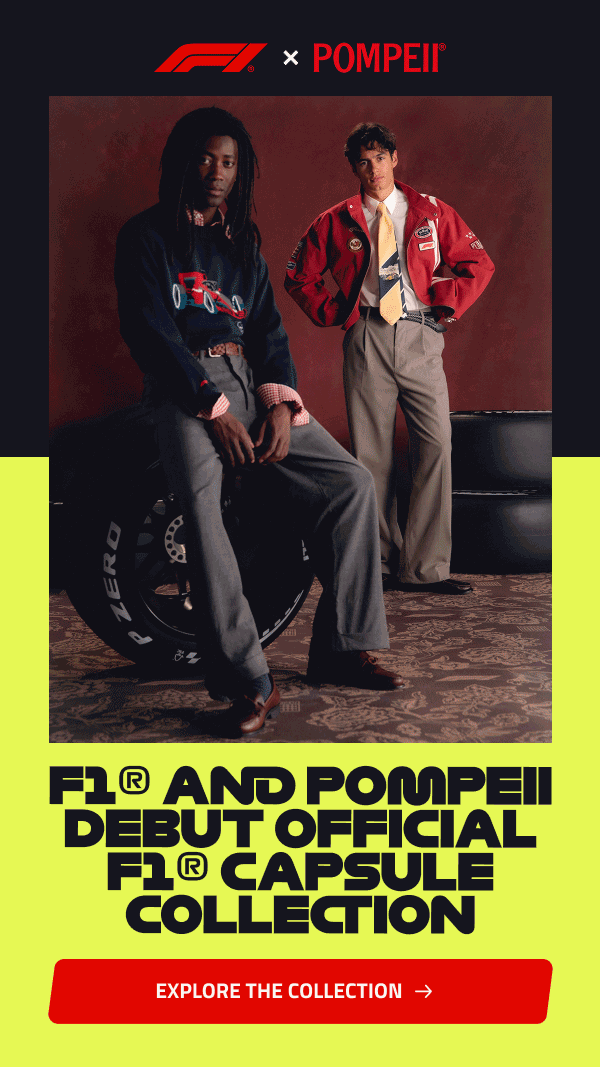 F1® and Pompeii debut official F1 Capsule Collection