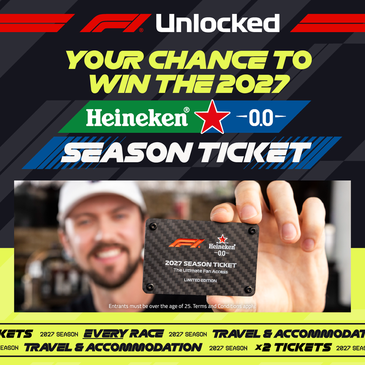 Your chance to win the 2027 Heineken Season Ticket
